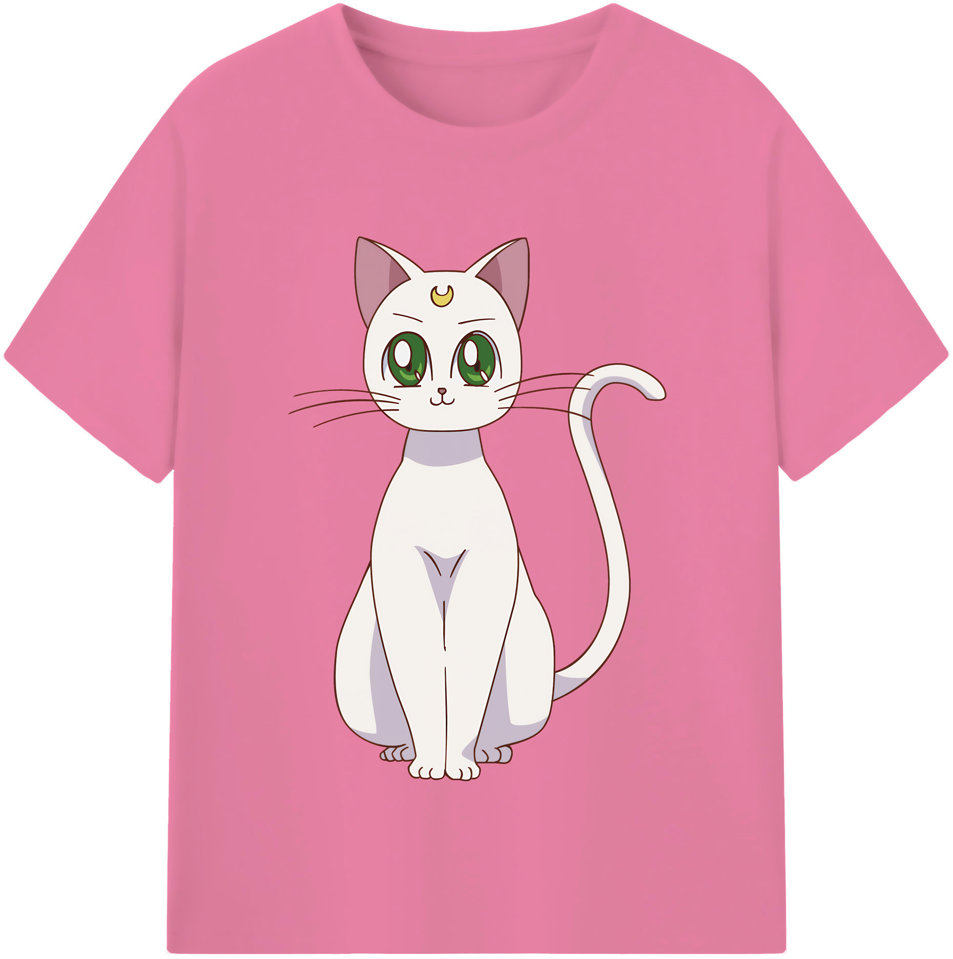 （画像用） 美少女戦士セーラームーン Sailor Moon 綿100％半袖Tシャツ（フロントプリント）
